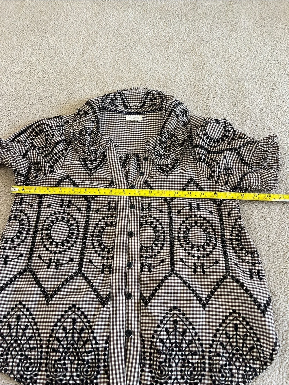 Anthropologie lightweight checked